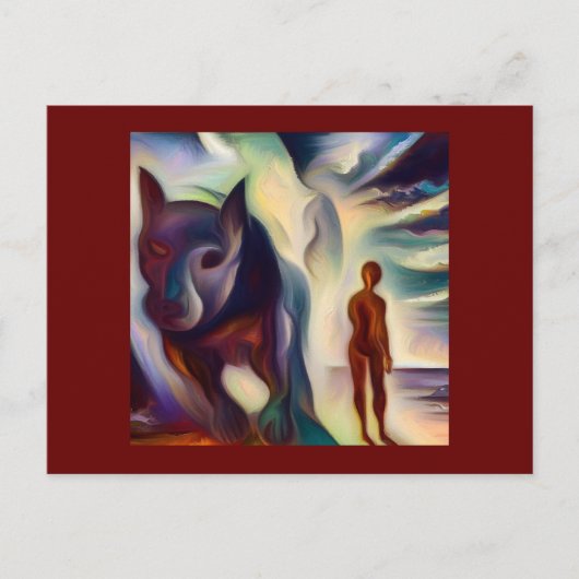 Carte Postale Chien animal Spirit 2 (Devant)