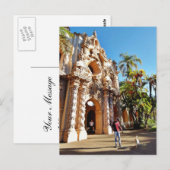 Carte Postale Chien Au Balboa Park (Devant / Derrière)