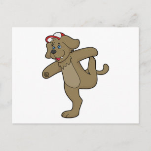 Carte Postale Chien au Yoga Fitness