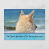 Carte Postale Chien Avec Un Message Inspirant (Devant)