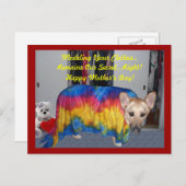 Carte Postale Chien berger allemand Modélisant la fête des mères (Devant / Derrière)