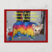 Carte Postale Chien berger allemand Modélisant la fête des mères (Devant)