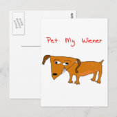 Carte Postale chien blanc (Devant / Derrière)