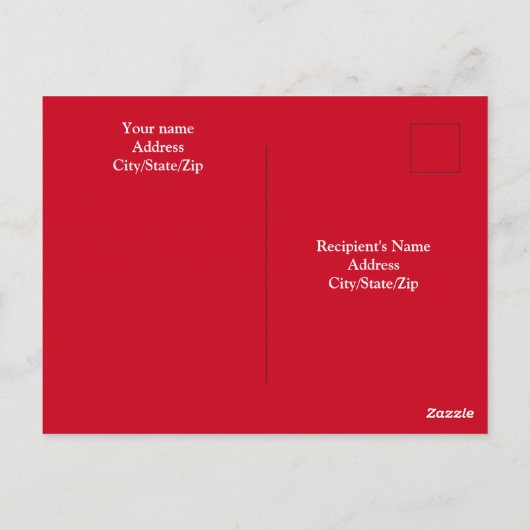 Carte Postale Chien blanc mignon aux oreilles amusantes Coeurs r (Dos)