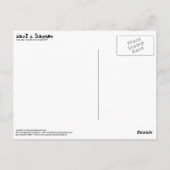 Carte Postale chien bleu (Dos)