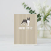 Carte Postale chien-Boston Terrier (Debout devant)