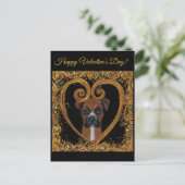 CARTE POSTALE CHIEN BOXER (Debout devant)