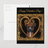 CARTE POSTALE CHIEN BOXER (Devant / Derrière)