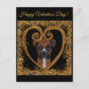 CARTE POSTALE CHIEN BOXER