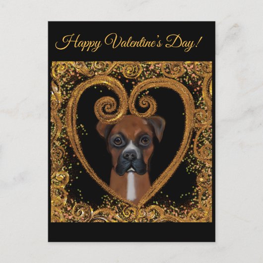 CARTE POSTALE CHIEN BOXER (Devant)