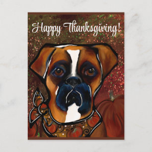 Carte Postale Chien Boxer