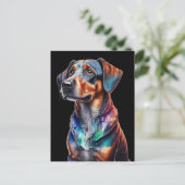 Carte Postale Chien Brown Crystal (Debout devant)