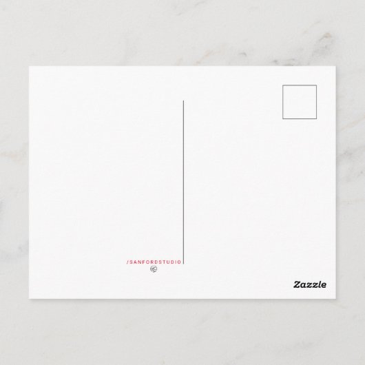 CARTE POSTALE CHIEN CHAUD (Dos)