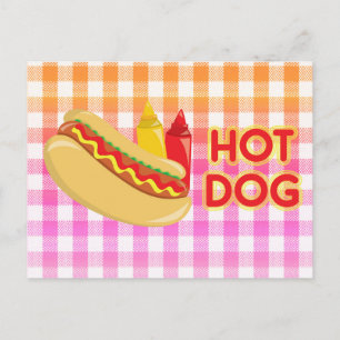Carte Postale Chien chaud avec des sédiments sur En vichy
