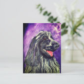 Carte Postale Chien Cocker Spaniel Blue Roan Peint (Debout devant)