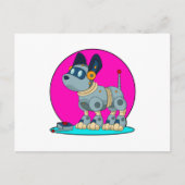 Carte Postale Chien comme robot (Devant)