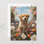 Carte Postale chien coupé (Devant / Derrière)