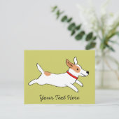 Carte Postale Chien courant heureux de bande dessinée de Jack (Debout devant)