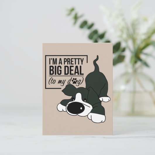 Carte Postale Chien cousu (Debout devant)