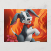 Carte Postale Chien Cute (Devant)