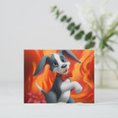 Carte Postale Chien Cute (Debout devant)