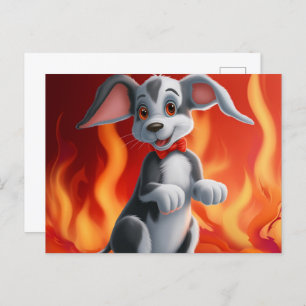 Carte Postale Chien Cute