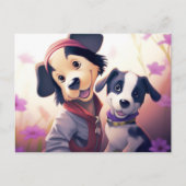 Carte Postale Chien Cute (Devant)