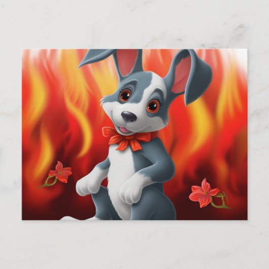 Carte Postale Chien Cute (Devant)