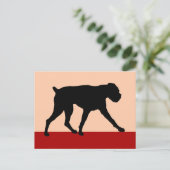 Carte Postale Chien de boîte d'art moderne (Debout devant)