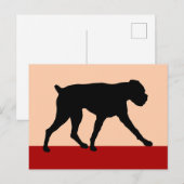 Carte Postale Chien de boîte d'art moderne (Devant / Derrière)