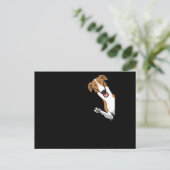 Carte Postale Chien de Borzoi (Debout devant)