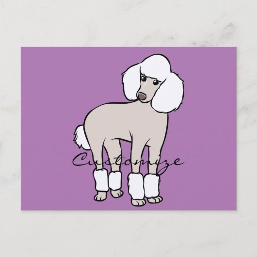 Carte Postale Chien de caniche standard Thunder_Cove (Devant)