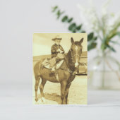 CARTE POSTALE CHIEN DE COWBOT / INVITATION (Debout devant)