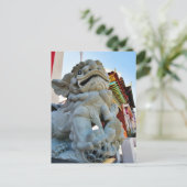 Carte Postale Chien de Foo dans Chinatown à Los Angeles (Debout devant)