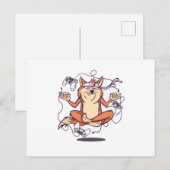 Carte Postale Chien de joueur méditant (Devant / Derrière)