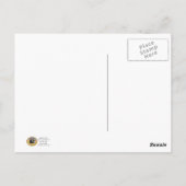 Carte Postale Chien de la caserne de pompier taureau T-Bone (Dos)