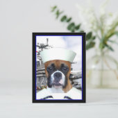 Carte postale Chien de la marine (Debout devant)