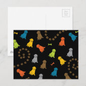 Carte Postale chien de laboratoire (Devant / Derrière)