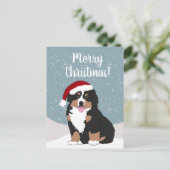 Carte Postale Chien de montagne bernois de Noël (Debout devant)