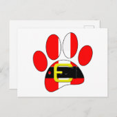 Carte Postale Chien de Noël (Devant / Derrière)