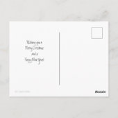 Carte Postale Chien de Noël (Dos)