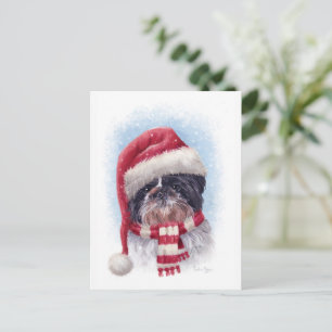 Carte Postale Chien de Noël