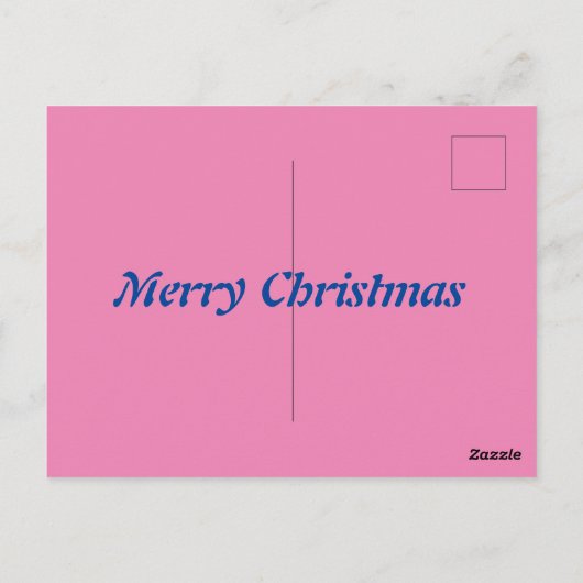 Carte Postale Chien de Noël mignon (Dos)