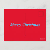 Carte Postale Chien de Noël mignon (Dos)