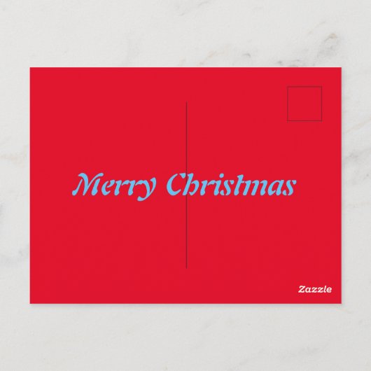 Carte Postale Chien de Noël mignon (Dos)