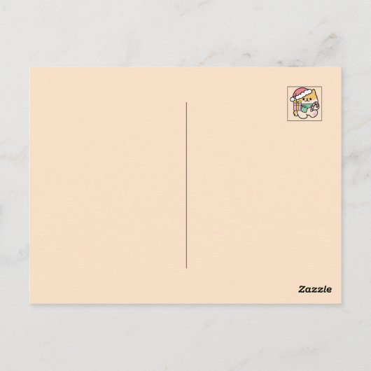 Carte Postale Chien de Noël mignon - Yappy Howlidays (Dos)