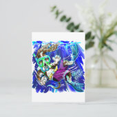 Carte Postale Chien de plongeur (Debout devant)