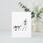 Carte Postale chien de promenade (Debout devant)