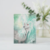 Carte Postale Chien de race chinoise ~ Grzywacz Chiński (Debout devant)