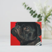 Carte Postale chien de rojo (Debout devant)